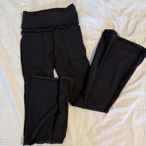Aerie Hugger Flare Leggings